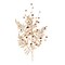 Melrose Glittered Leaf and Berry Artificial Christmas Sprays - 33" - Gold - Set of 2